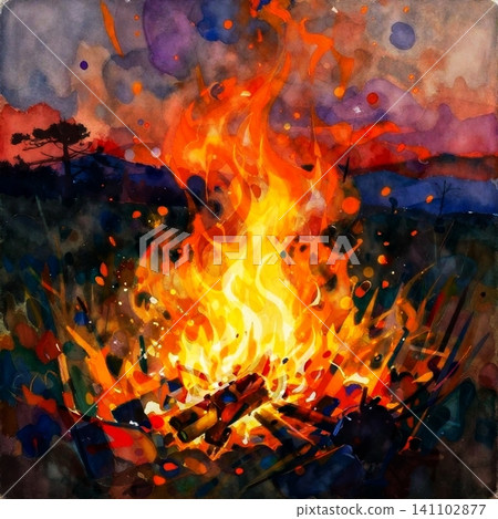 Flames of burning Flames of burning 141102877