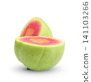 Pink guava isolated on white background 141103266