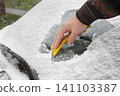 Automotive, ice cleaning from windshield Automotive, ice cleaning from windshield 141103387