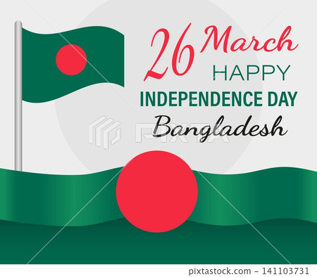 happy independence day bangladesh greeting card with national flag vector design happy independence day bangladesh greeting card with national flag vector design 141103731