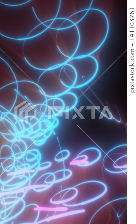 Abstract cyan and pink light trails with visible newspaper text overlay, creating a layered editorial and futuristic visual composition. Abstract cyan and pink light trails with visible newspaper text overlay, creating a layered editorial and futuristic visual composition. 141103761