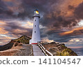 Castle Point Lighthouse at sunrise on the Wairarapa Coast in New Zealand 141104547