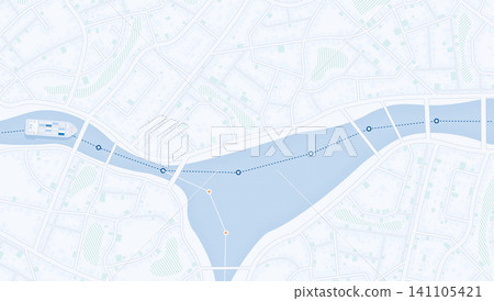 Maritime Cargo Tanker Route Through Urban River Infrastructure Maritime Cargo Tanker Route Through Urban River Infrastructure 141105421