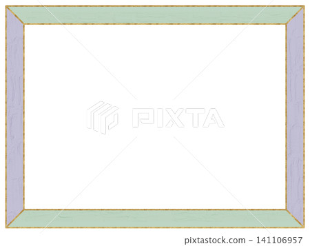 Elegant wood grain/painted-look frame (dusty green, purple, gold trim) Elegant wood grain/painted-look frame (dusty green, purple, gold trim) 141106957