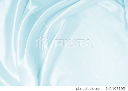 Smooth elegant blue silk or satin luxury cloth texture as abstract background. Luxurious background design 141107195