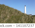 View of Blavand lighthouse in Denmark 141107237