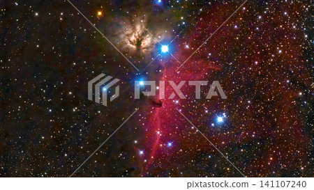 馬頭星雲和燃燒樹星雲(NGC 2024) 馬頭星雲和燃燒樹星雲(NGC 2024) 141107240