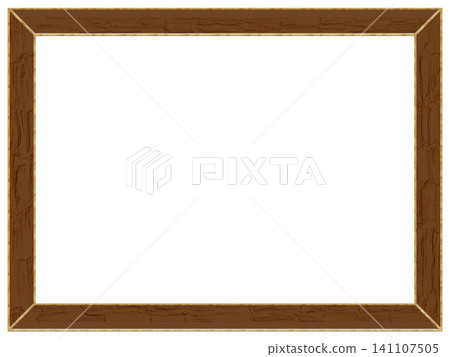 A warm light brown and gold-rimmed picture frame (PNG transparent) A warm light brown and gold-rimmed picture frame (PNG transparent) 141107505