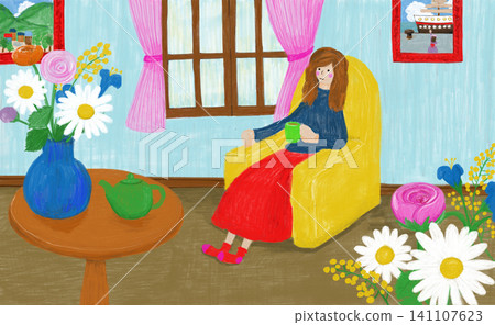 A woman relaxing 141107623