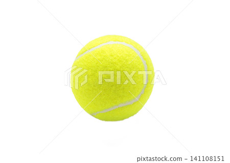 Bright yellow tennis ball isolated on white background Bright yellow tennis ball isolated on white background 141108151