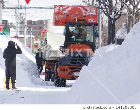 Snow removal scenery Snow removal scenery 141108303