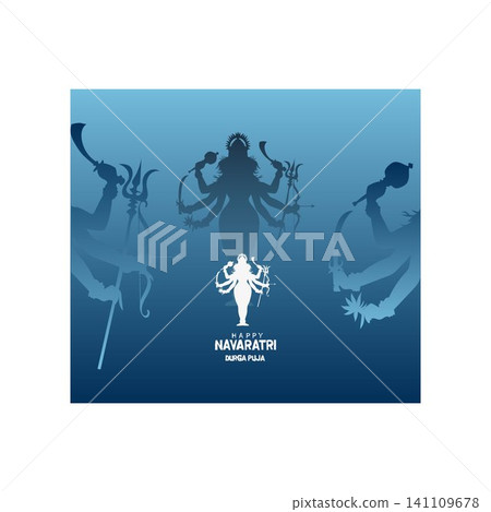 happy navratri and durga puja wishes free vector illustration happy navratri and durga puja wishes free vector illustration 141109678