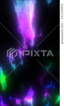 Abstract neon fluid glow with purple, blue, and green luminous shapes on a dark background, creating a vibrant futuristic energy scene. Abstract neon fluid glow with purple, blue, and green luminous shapes on a dark background, creating a vibrant futuristic energy scene. 141109955