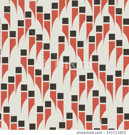 Abstract geometric seamless pattern. Cube ornamental background. Avantgarde artistic ornament 141111003