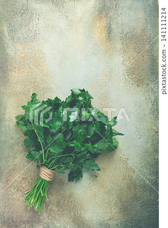 bunch of parsley, on the table, top view, no people, bunch of parsley, on the table, top view, no people, 141111214