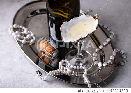 Champagne glass from oyster sea shell Champagne glass from oyster sea shell 141111823