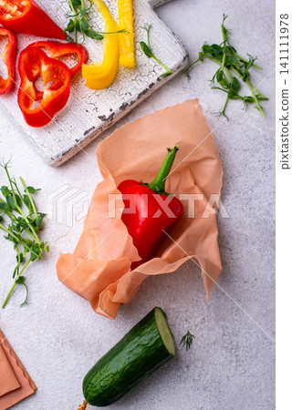 Plastic free reusable beeswax wrap 141111978