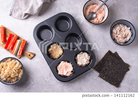 Trendy sushi muffin or cupcake Trendy sushi muffin or cupcake 141112162