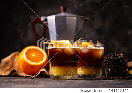 Coffee with orange juice or bumble Coffee with orange juice or bumble 141112355