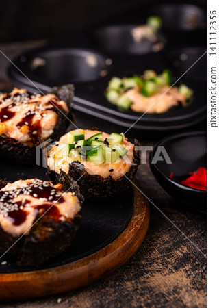 Trendy sushi muffin or cupcake Trendy sushi muffin or cupcake 141112356