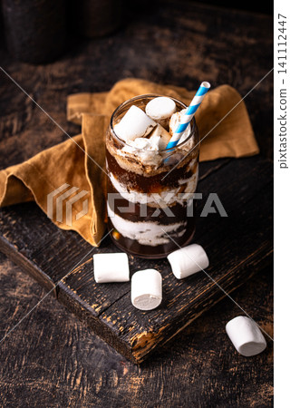 Fluffy coke from soda and marshmallow Fluffy coke from soda and marshmallow 141112447
