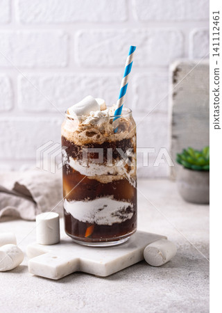 Fluffy coke from soda and marshmallow Fluffy coke from soda and marshmallow 141112461