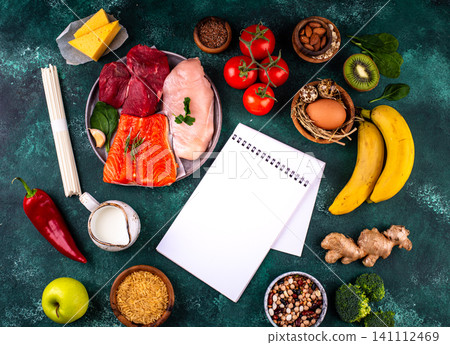 Clean eating balanced protein healthy food. Clean eating balanced protein healthy food. 141112469