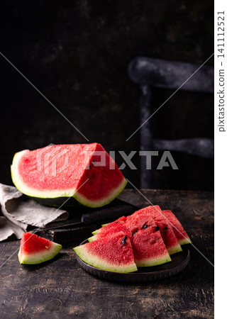 Fresh ripe juicy cut watermelon 141112521