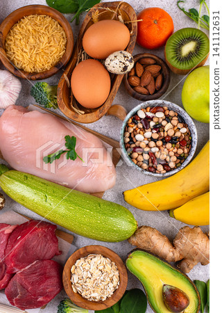 Clean eating balanced protein healthy food. Clean eating balanced protein healthy food. 141112631