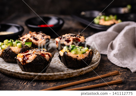Trendy sushi muffin or cupcake Trendy sushi muffin or cupcake 141112775