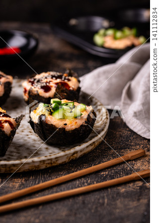 Trendy sushi muffin or cupcake Trendy sushi muffin or cupcake 141112834