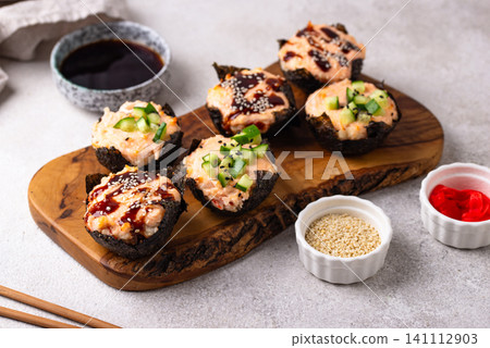 Trendy sushi muffin or cupcake 141112903
