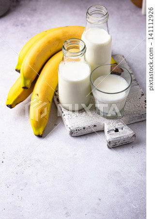 Korean banana milk, trendy drink Korean banana milk, trendy drink 141112926