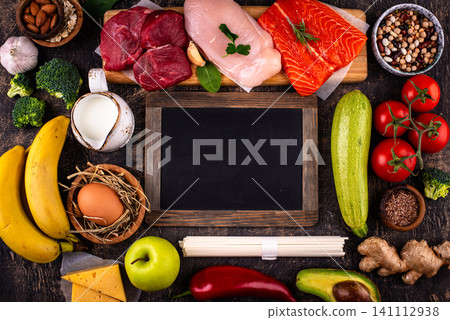 Clean eating balanced protein healthy food. Clean eating balanced protein healthy food. 141112938