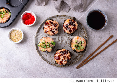 Trendy sushi muffin or cupcake Trendy sushi muffin or cupcake 141112948