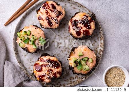 Trendy sushi muffin or cupcake Trendy sushi muffin or cupcake 141112949