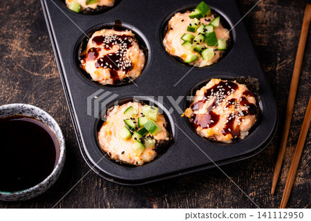 Trendy sushi muffin or cupcake Trendy sushi muffin or cupcake 141112950
