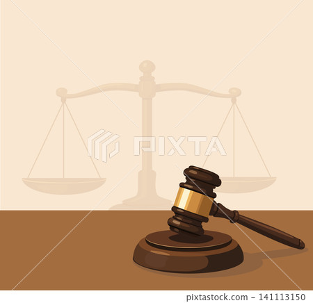 Judge Gavel on Sound Block with Justice Scales Background Legal Court and Law Concept Judge Gavel on Sound Block with Justice Scales Background Legal Court and Law Concept 141113150