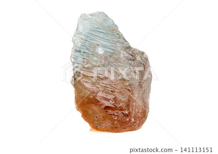Macro mineral stone Topaz on a white background Macro mineral stone Topaz on a white background 141113151