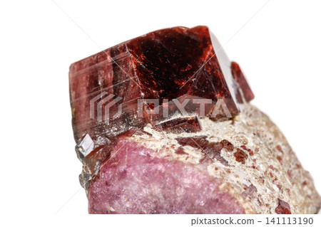 Macro mineral tourmaline stone on a white background Macro mineral tourmaline stone on a white background 141113190
