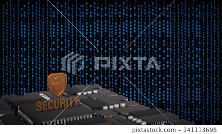 Cyber Security Shield Over Digital Circuit Network 3d render. Cyber Security Shield Over Digital Circuit Network 3d render. 141113698