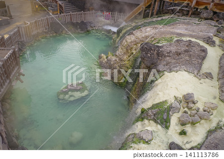 Kusatsu Onsen, a famous hot spring resort in Gunma Prefecture Kusatsu Onsen, a famous hot spring resort in Gunma Prefecture 141113786