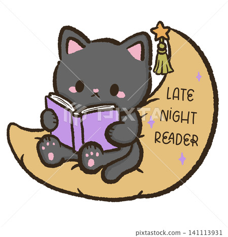 Cute Black Cat Late Night Reader Moon Clipart Halloween Book Lover Kawaii Cozy Reading Digital Illustration Spooky Autumn Night Books Cute Black Cat Late Night Reader Moon Clipart Halloween Book Lover Kawaii Cozy Reading Digital Illustration Spooky Autumn Night Books 141113931