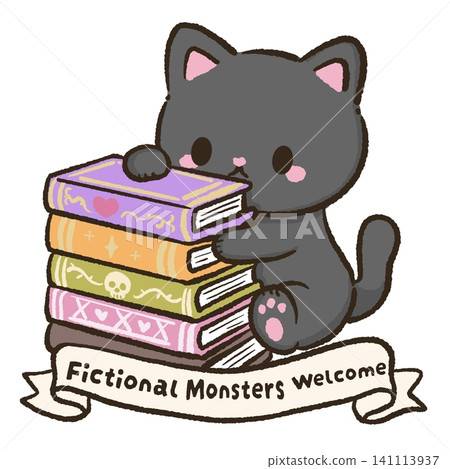Cute Black Cat Hugging A Stack Of Spooky Fiction Books Fictional Monsters Welcome Clipart Halloween Book Lover Kawaii Cozy Autumn Reading Illustration Cute Black Cat Hugging A Stack Of Spooky Fiction Books Fictional Monsters Welcome Clipart Halloween Book Lover Kawaii Cozy Autumn Reading Illustration 141113937