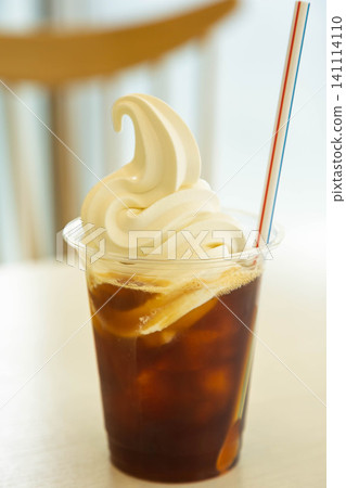 Soft serve coffee float Soft serve coffee float 141114110