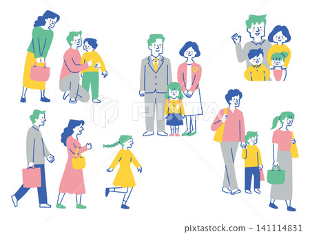 家庭生活與日常插畫_彩色 家庭生活與日常插畫_彩色 141114831