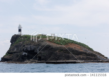 Taijima, a whale-shaped island floating off the coast of Wakinosawa, Mutsu City, Aomori Prefecture. Taijima, a whale-shaped island floating off the coast of Wakinosawa, Mutsu City, Aomori Prefecture. 141115316