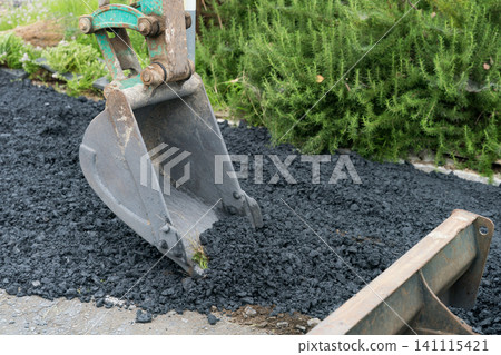 Road paving work Road paving work 141115421
