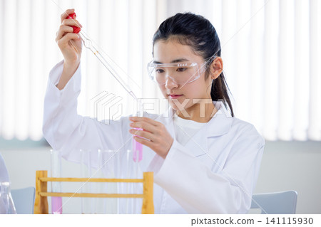 Science school: Students studying science Science school: Students studying science 141115930