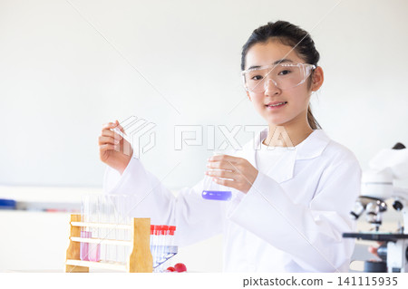 Science school: Students studying science Science school: Students studying science 141115935